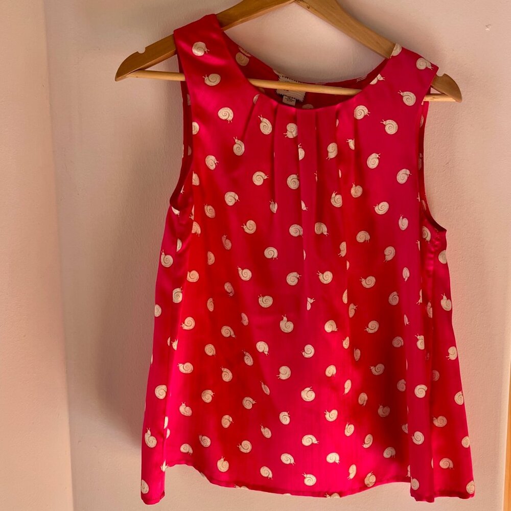 Fuschia silk blouse